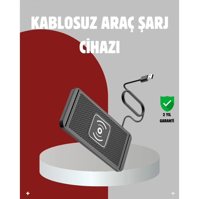 Hızlı Kablosuz Araç Şarj Cihazı – Manyetik Pad Aşırı Isınma Korumalı