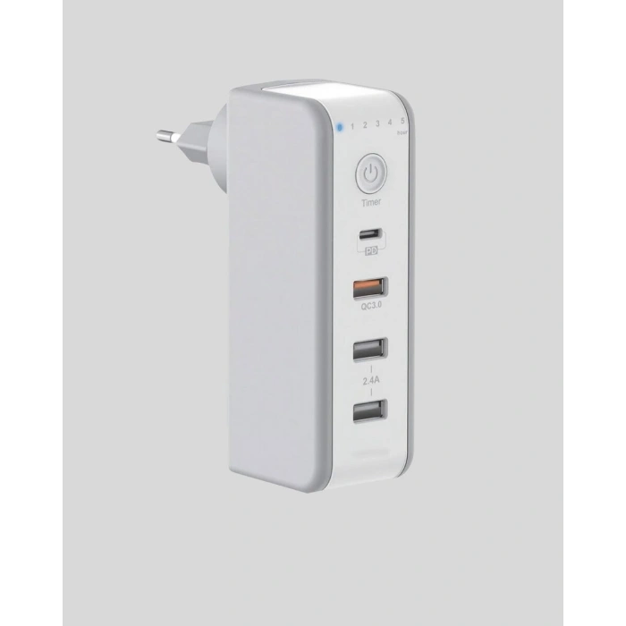 Hızlı Şarj Destekli Zaman Ayarlı Usb Şarj Adaptörü