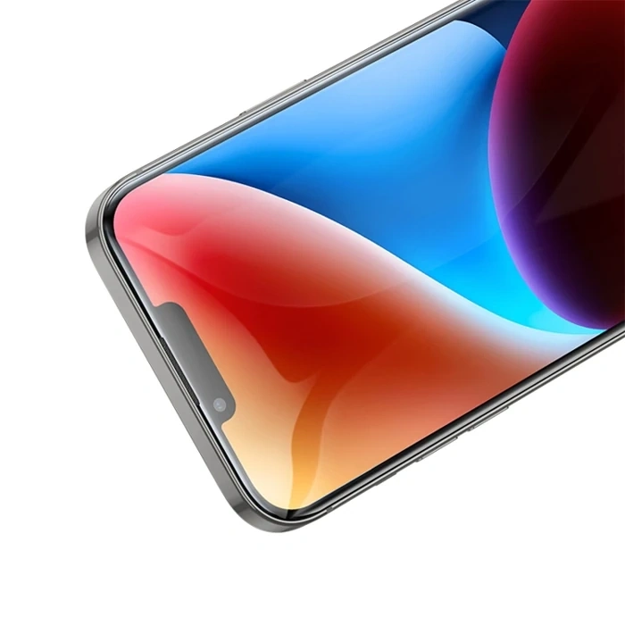 Hoco 9d İphone 15 Plus Tempered Kırılmaz Cam Ekran Koruyucu-(5775)