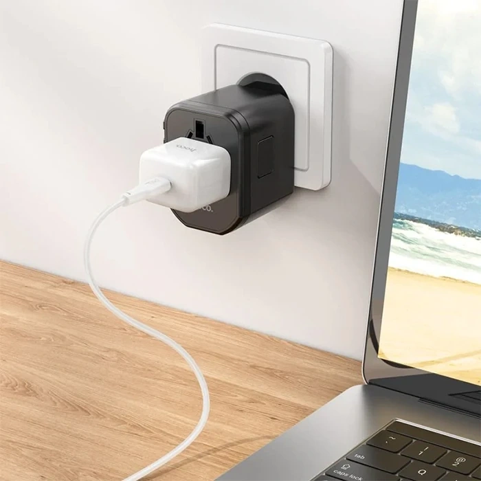 Hoco Ac15 20w Pd Qc 3.0 Hızlı Şarj Universal Priz-(5775)