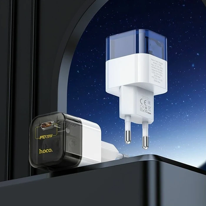 Hoco C131a Platinum Pd30w+Qc3.0 Girişli Hızlı Şarj Başlığı Ve Type-c To İphone Lightning Kablo