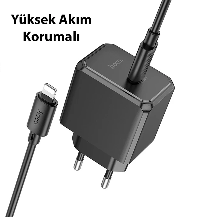Hoco Cs15a 30w Type-c Şarj Aleti + Type-c To İphone Lightning Kablo Seti