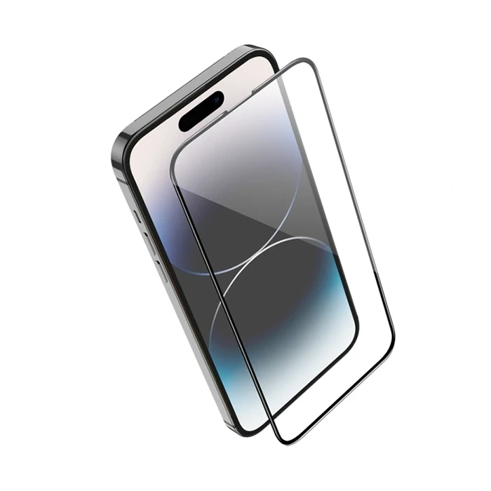 Hoco Guardian Shield Series İphone 15 Pro Max 5d Tempered Kırılmaz Cam Ekran Koruyucu 10 Adet Set