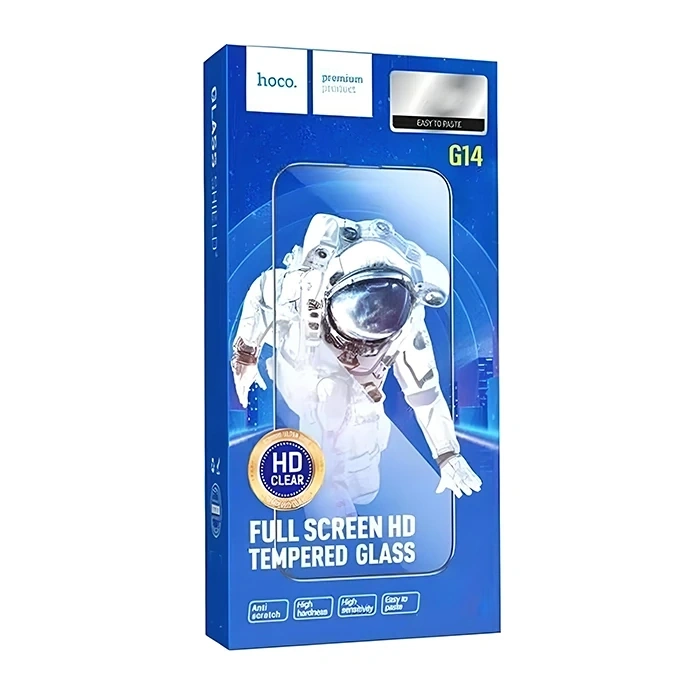 Hoco Guardian Shield Series İphone 15 Pro Max Hd Tempered Kırılmaz Cam Ekran Koruyucu 10 Adet Set