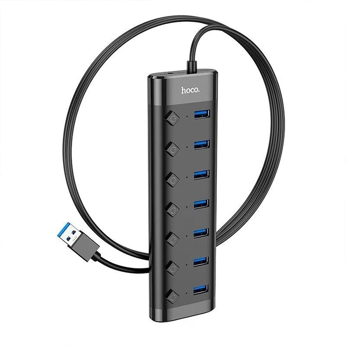 Hoco Hb40 7xusb 2.0 Anahtarlı Usb Hızlı Şarj Ve Veri Okuyucu