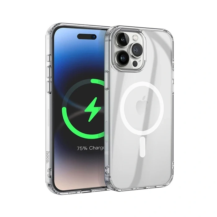 Hoco İphone 15 Pro Anti-fall Darbe Önleyici Airbag Manyetik Magsafe Silikon Kılıf