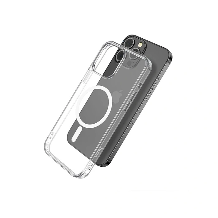 Hoco İphone 15 Pro Max Anti-fall Darbe Önleyici Airbag Manyetik Magsafe Silikon Kılıf