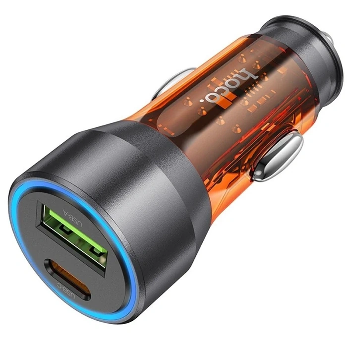 Hoco Nz12a Action Pd43w Usb + Type-c Hızlı Şarj Araç Çakmaklı Şarj Aleti