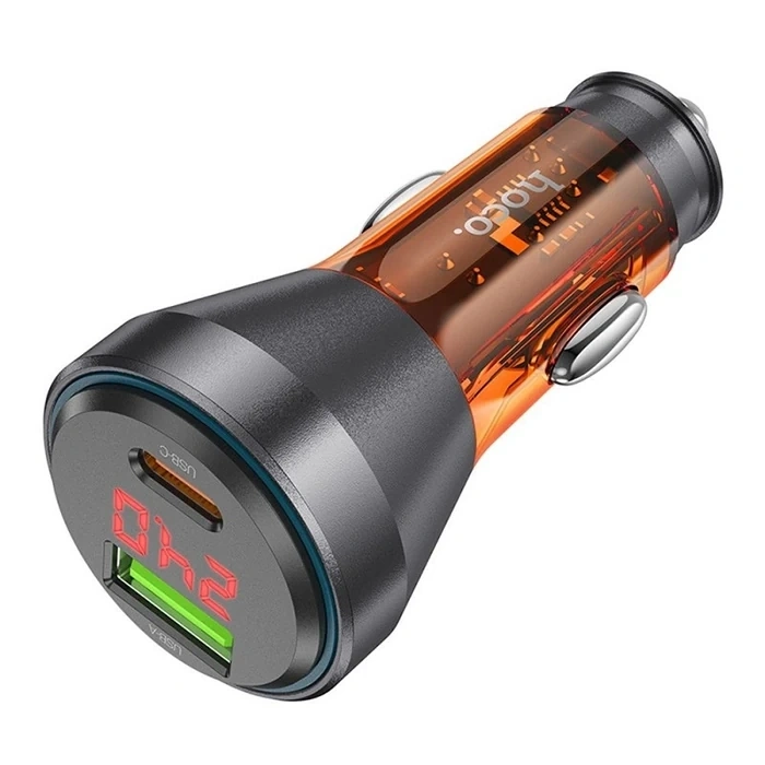 Hoco Nz12b Unimpeded Pd48w Usb + Type-c Araç Çakmaklık Hızlı Şarj Aleti