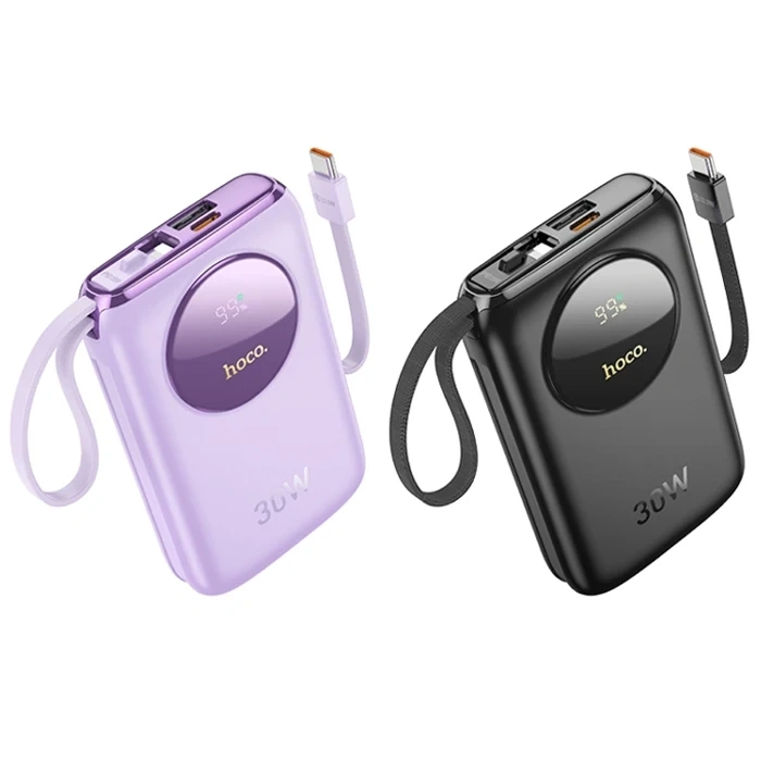 Hoco Q19 Lucky 10000mah 30w Dijital Göstergeli Kablolu Powerbank