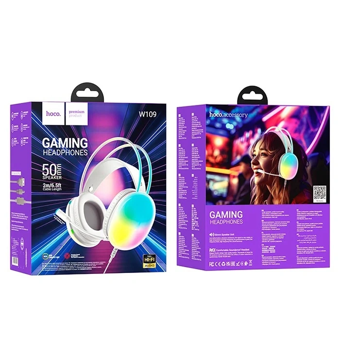 Hoco W109 Rich Gaming Kulaküstü Kulaklık