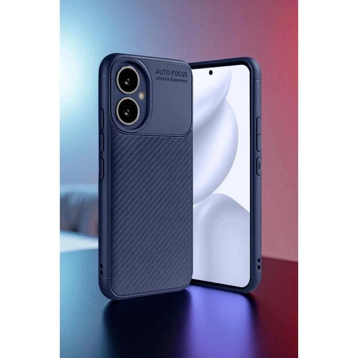 Honor 400 Kılıf Auto Focus Karbon Kapak - Lacivert