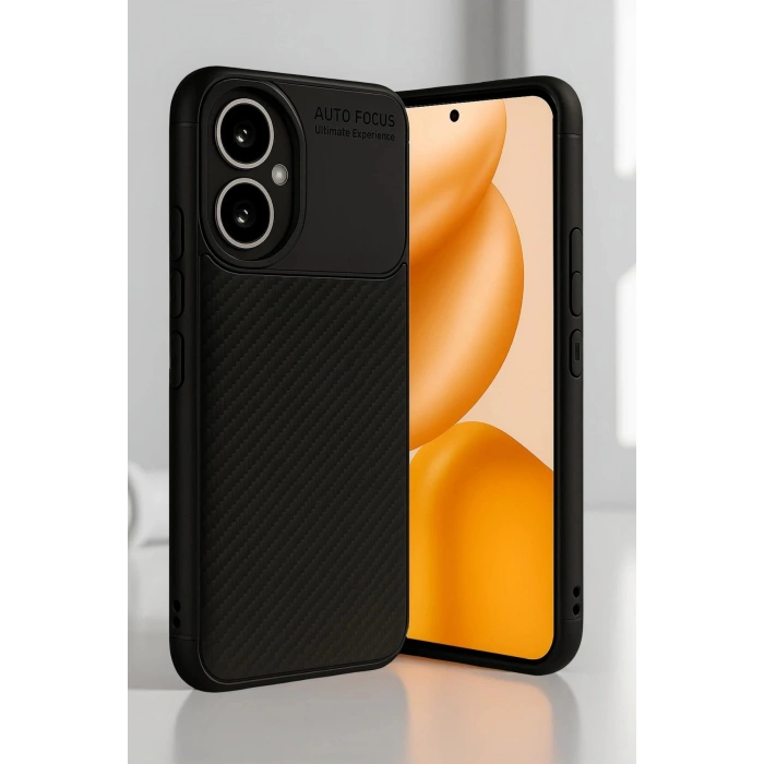 Honor 400 Kılıf Auto Focus Karbon Kapak - Siyah