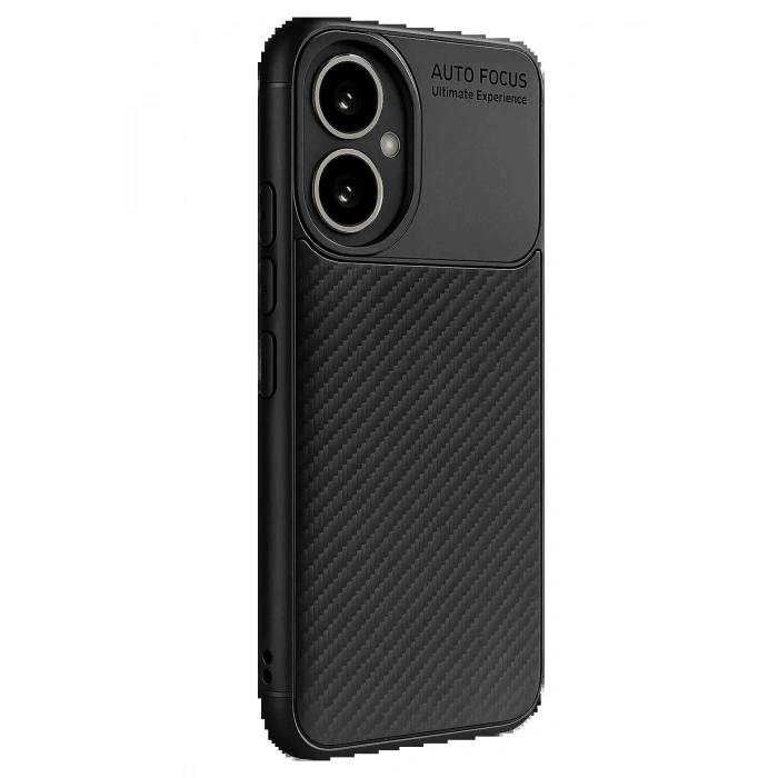 Honor 400 Kılıf Auto Focus Karbon Kapak - Siyah