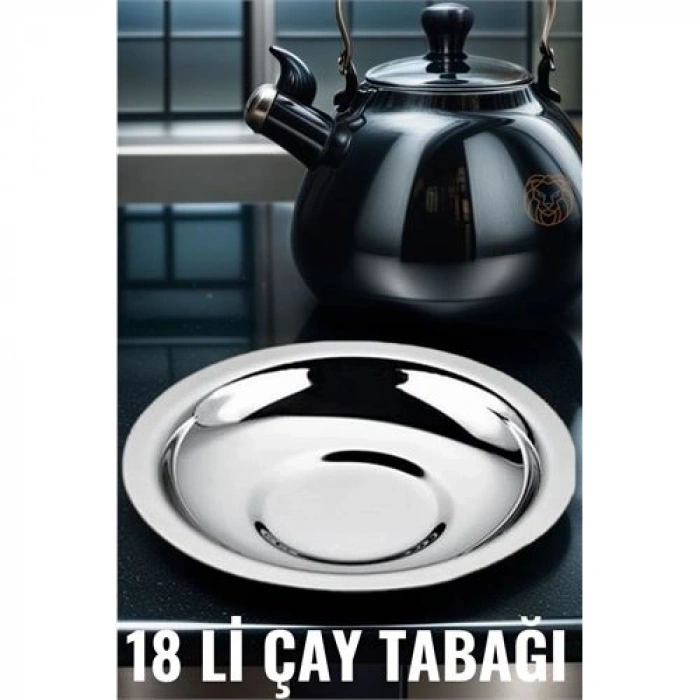Hsnet 18 Li Metal Çay Tabağı Veneta Design Seti