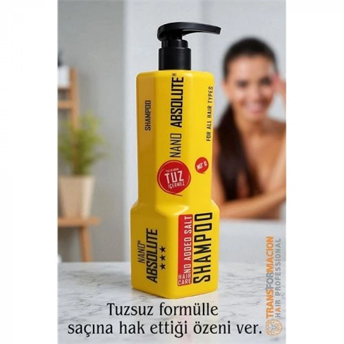 Hsnet Profesyonel Nano Absolute Tuzsuz Şampuan – 1000 Ml Tüm Saç Tipleri