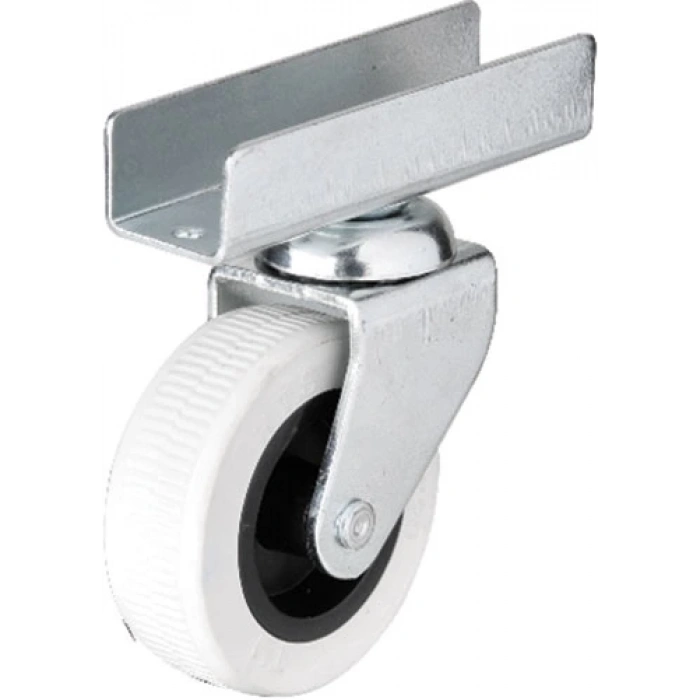 Hts 323 - 50x20 mm Gri Uzun U Tablalı Teker 4 Adet