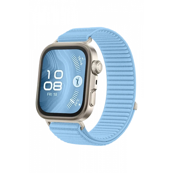 Huawei Fit 4 Braid Kordon - Açık Mavi