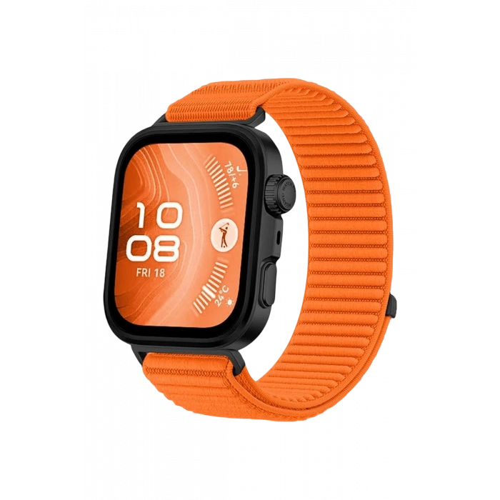 Huawei Fit 4 Braid Kordon - Turuncu