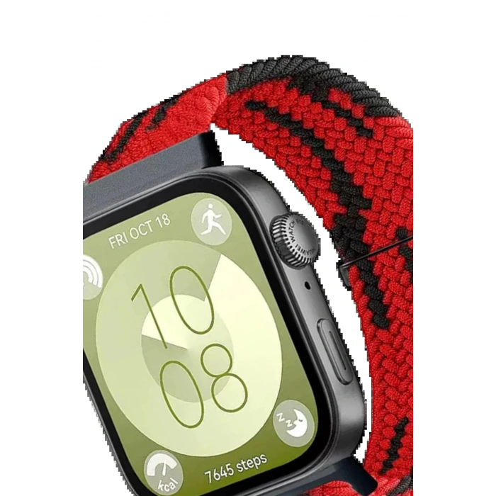 Huawei Fit 4 Star Kordon - Kırmızı-Siyah