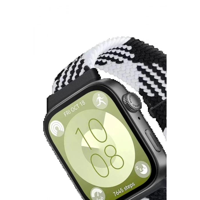 Huawei Fit 4 Star Kordon - Siyah-Beyaz