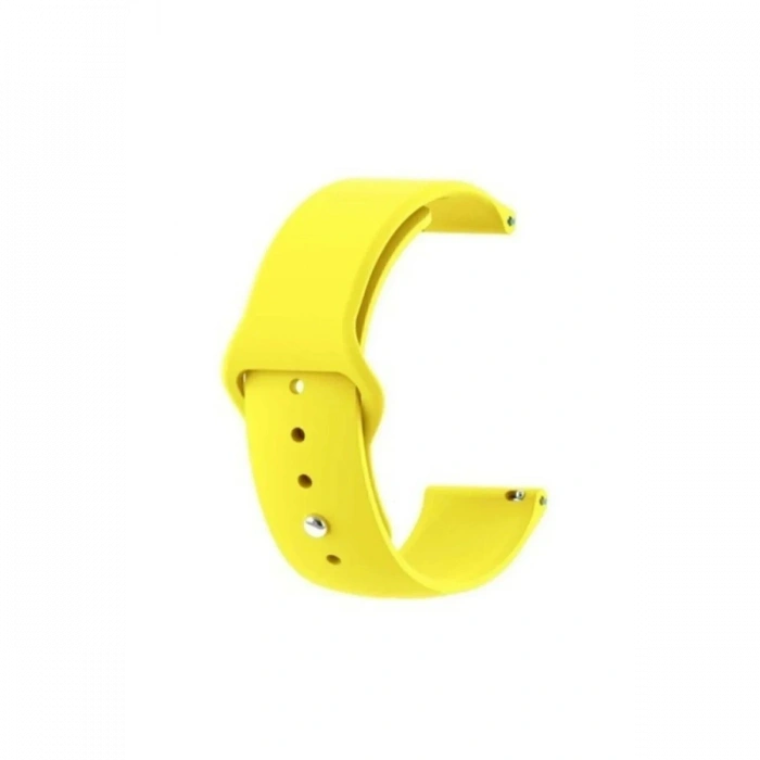 Huawei GT4 41mm 18mm Klasik Kordon - Sarı