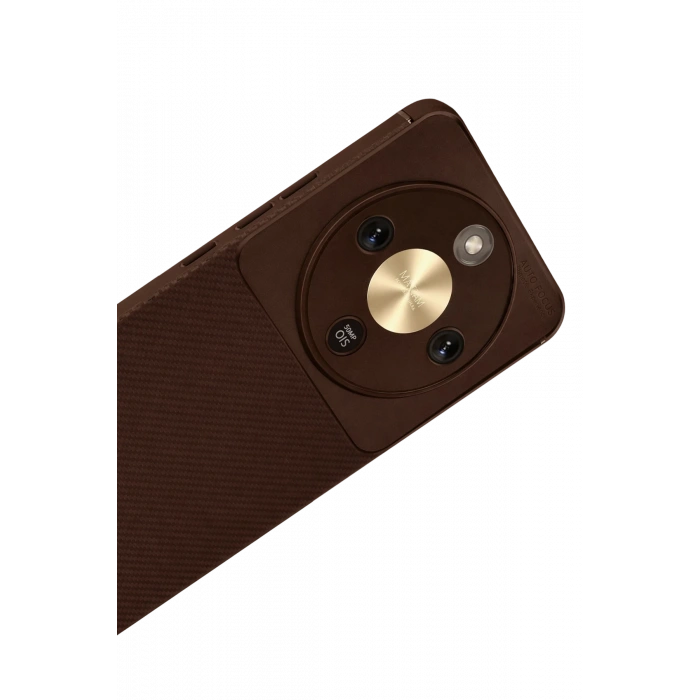 Huawei Honor Magic 8 Lite Auto Focus Karbon Kapak - Kahverengi