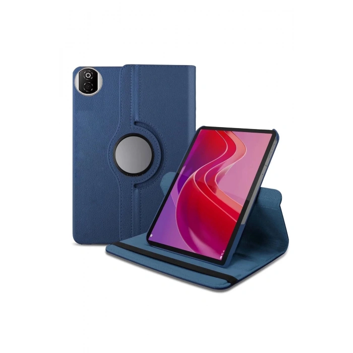 Huawei Honor Pad X7 360 Tablet Deri Kılıf - Lacivert
