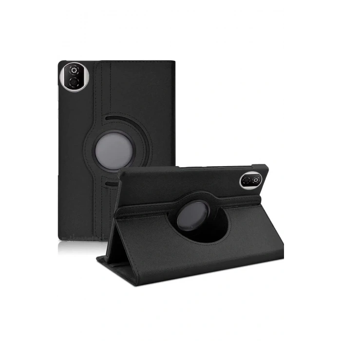 Huawei Honor Pad X7 360 Tablet Deri Kılıf - Siyah