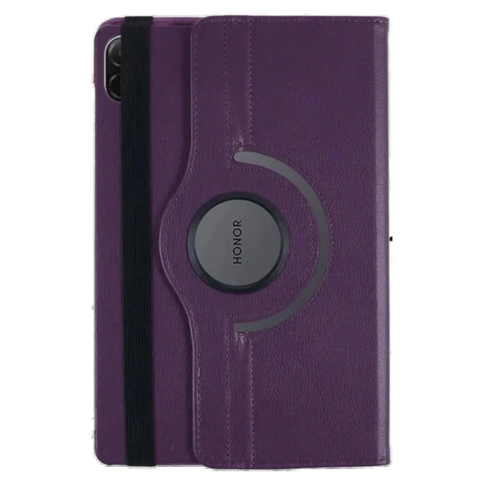 Huawei Honor Pad X8A Kılıf 360 Tablet Deri Kılıf - Mürdüm