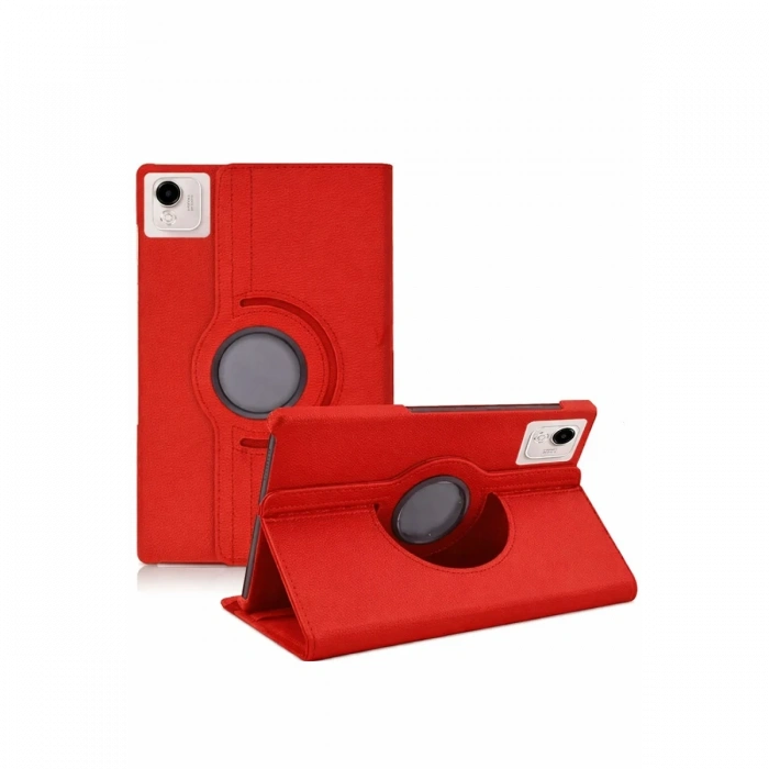 Huawei Honor Pad X9A 360 Tablet Deri Kılıf - Kırmızı