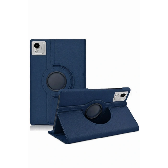 Huawei Honor Pad X9A 360 Tablet Deri Kılıf - Lacivert