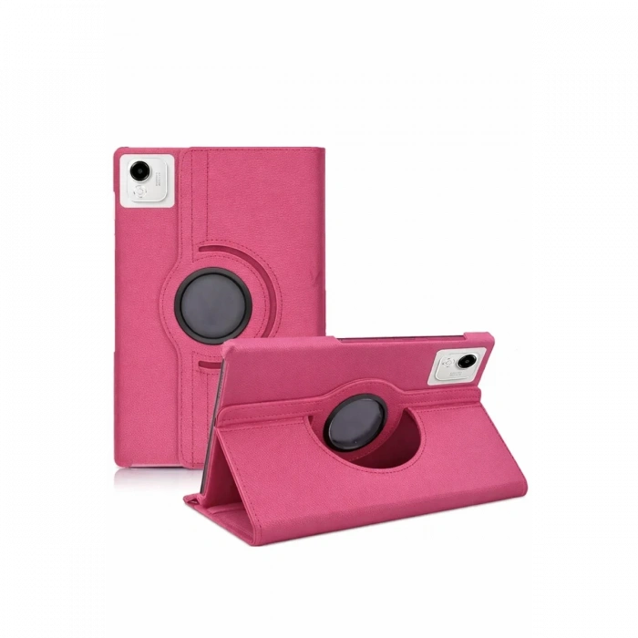 Huawei Honor Pad X9A 360 Tablet Deri Kılıf - Pembe
