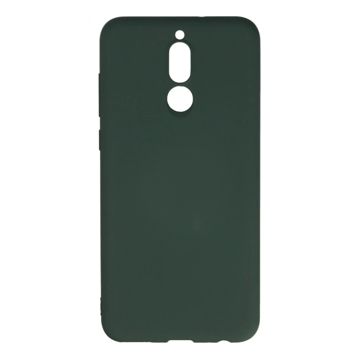 Huawei Mate 10 Lite Kılıf Nano içi Kadife Silikon - Koyu Yeşil