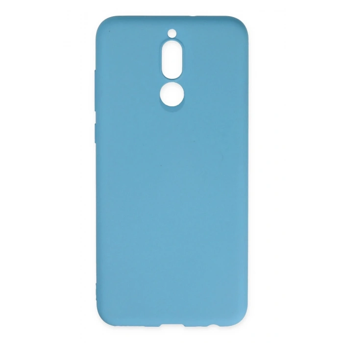 Huawei Mate 10 Lite Kılıf Nano içi Kadife Silikon - Mavi