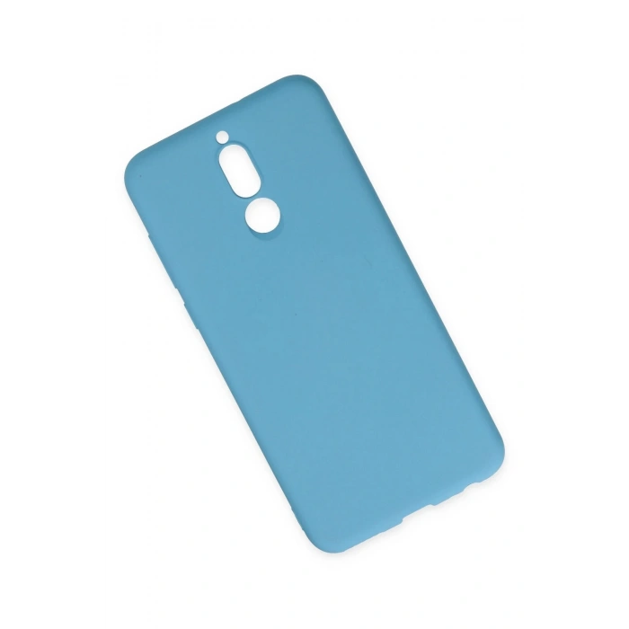Huawei Mate 10 Lite Kılıf Nano içi Kadife Silikon - Mavi
