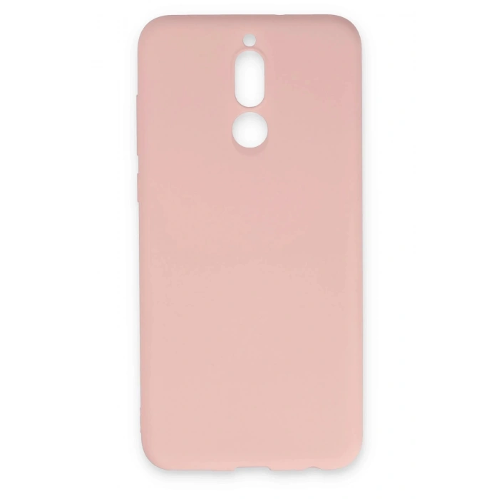 Huawei Mate 10 Lite Kılıf Nano içi Kadife Silikon - Pudra