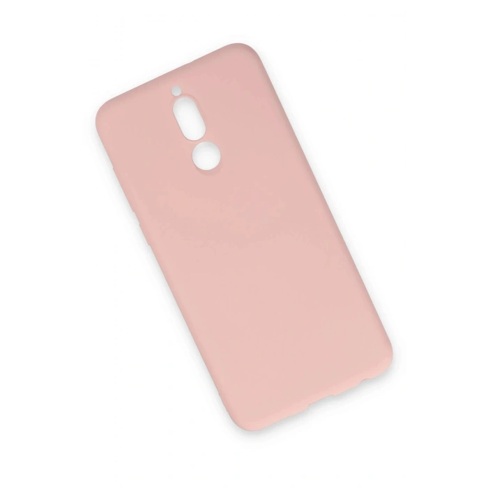 Huawei Mate 10 Lite Kılıf Nano içi Kadife Silikon - Pudra