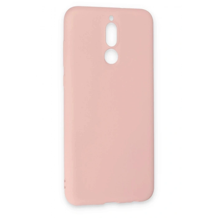 Huawei Mate 10 Lite Kılıf Nano içi Kadife Silikon - Pudra