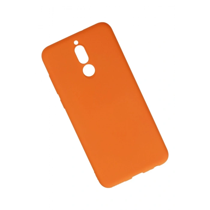 Huawei Mate 10 Lite Kılıf Nano içi Kadife Silikon - Turuncu