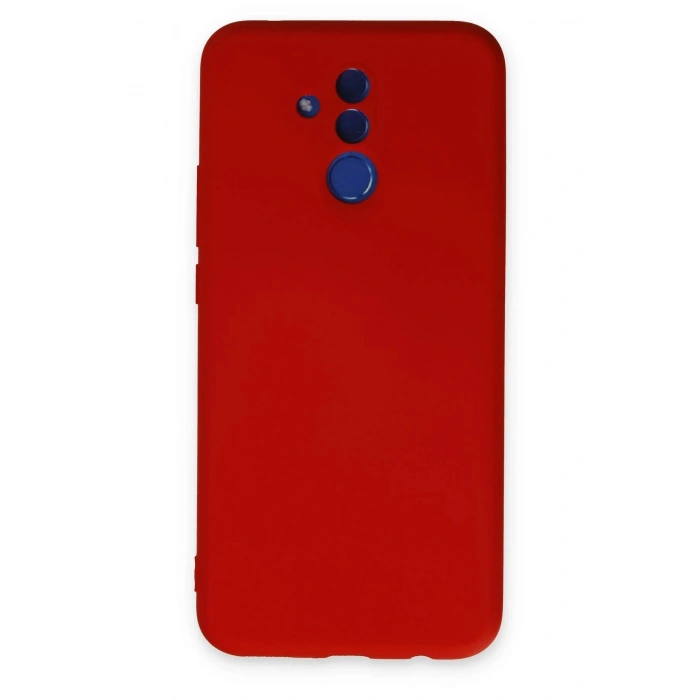 Huawei Mate 20 Lite Kılıf Nano içi Kadife Silikon - Kırmızı