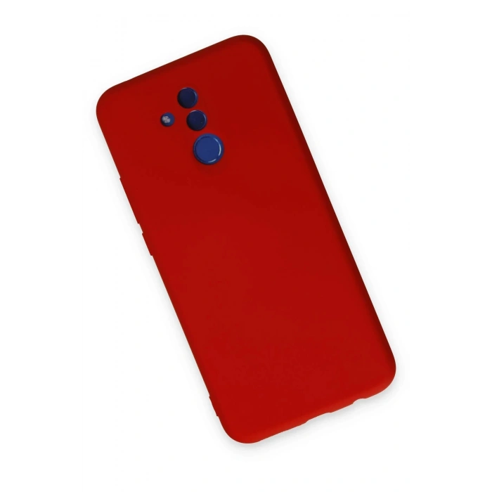 Huawei Mate 20 Lite Kılıf Nano içi Kadife Silikon - Kırmızı