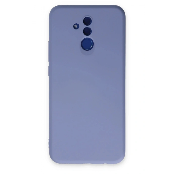 Huawei Mate 20 Lite Kılıf Nano içi Kadife Silikon - Lila