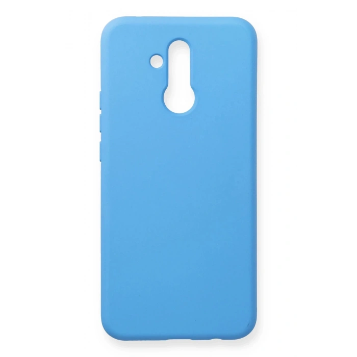 Huawei Mate 20 Lite Kılıf Nano içi Kadife Silikon - Mavi