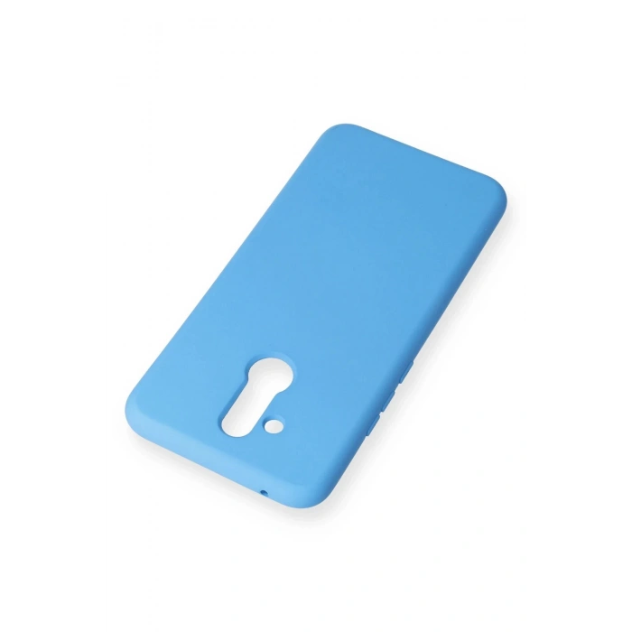 Huawei Mate 20 Lite Kılıf Nano içi Kadife Silikon - Mavi