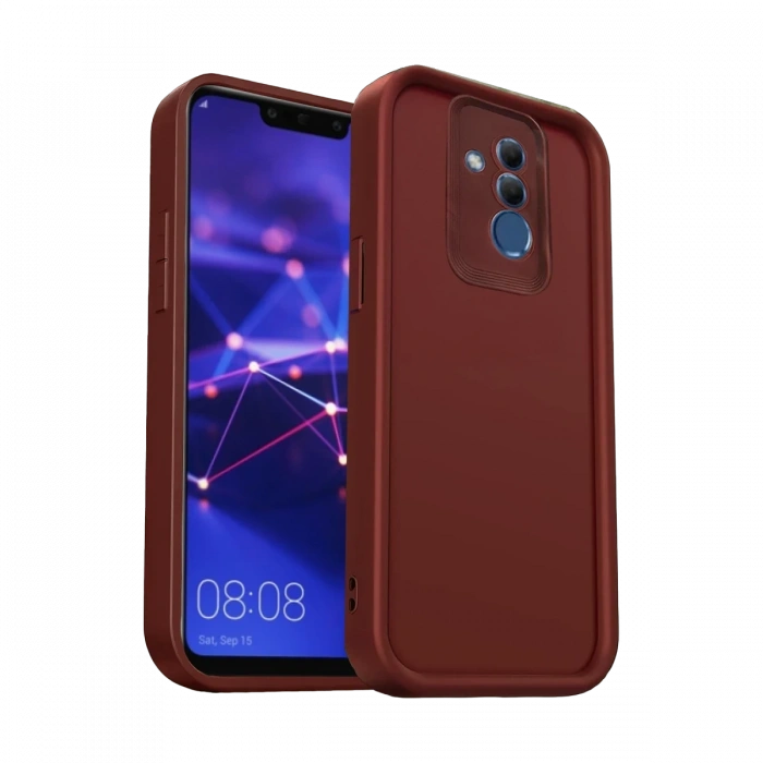 Huawei Mate 20 Lite Kılıf Viera Silikon - Bordo