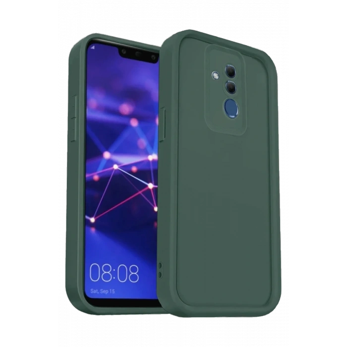 Huawei Mate 20 Lite Kılıf Viera Silikon - Koyu Yeşil