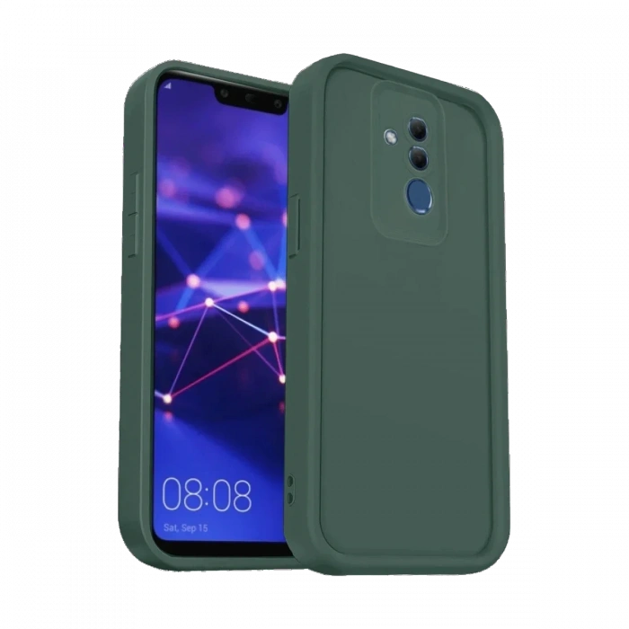 Huawei Mate 20 Lite Kılıf Viera Silikon - Koyu Yeşil