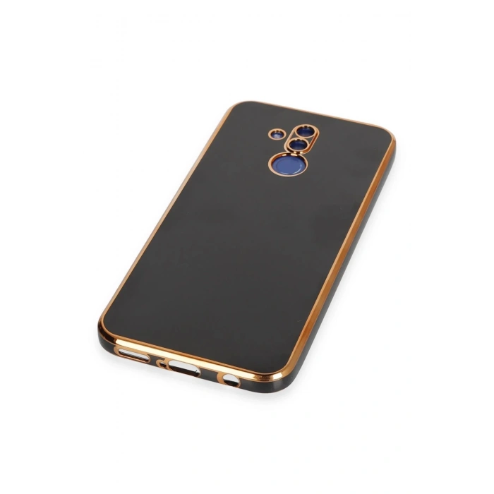 Huawei Mate 20 Lite Kılıf Volet Silikon - Siyah