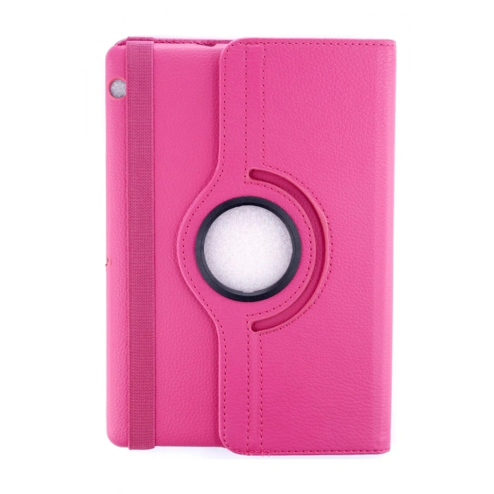 Huawei MediaPad T3 10 / 9.6 Kılıf 360 Tablet Deri Kılıf - Pembe
